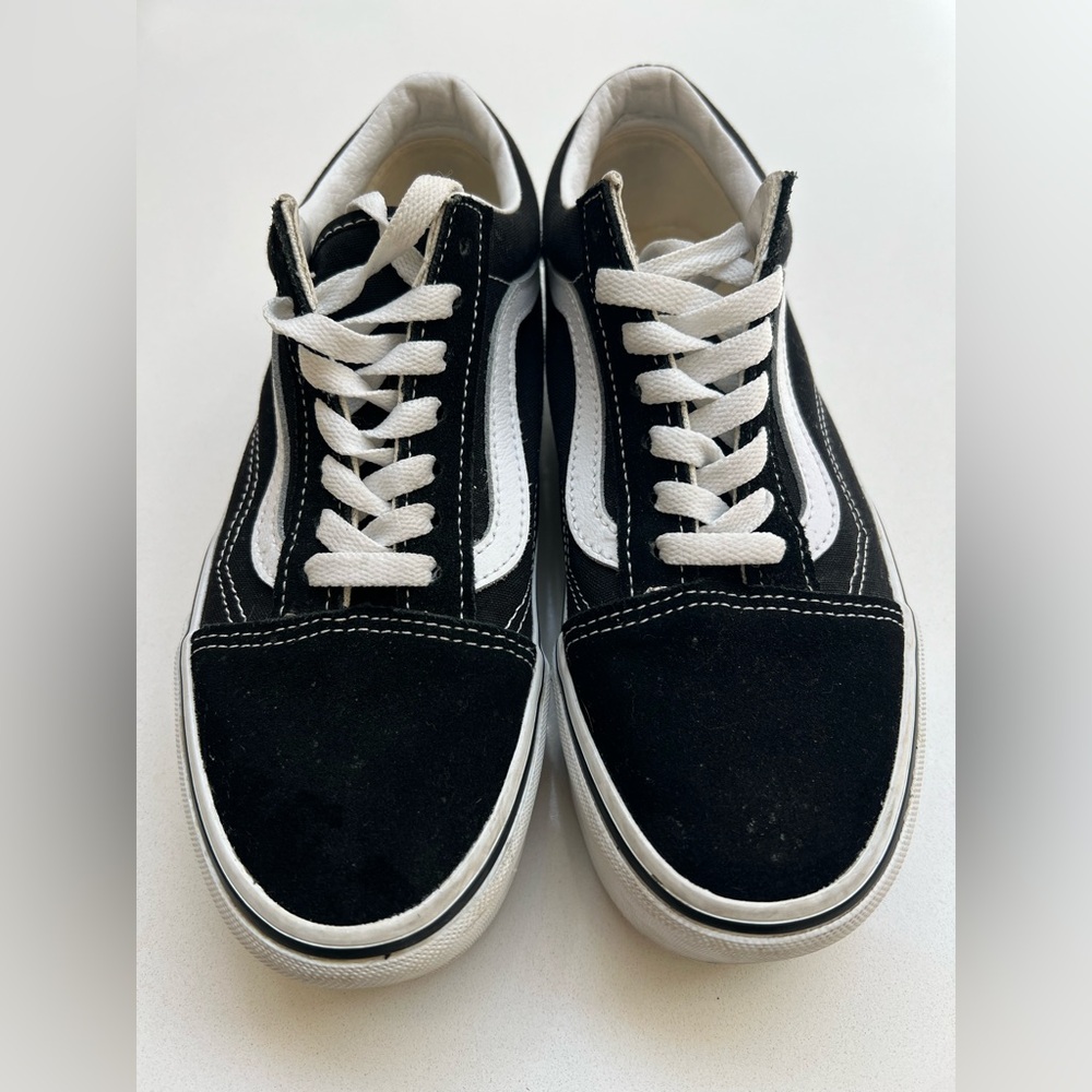 Vans platform classic black & white